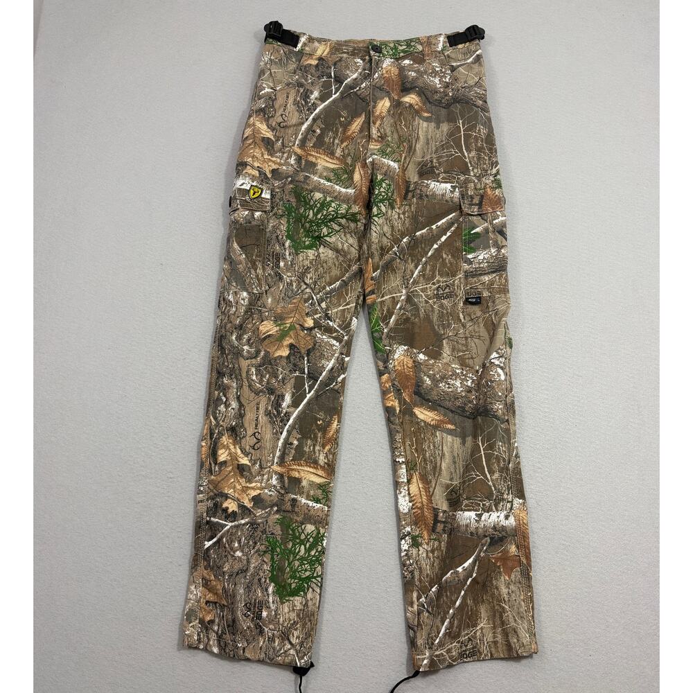 Scent Blocker Camo Cargo Pants Men's Medium Camouflage Hunting Adjustable Waist